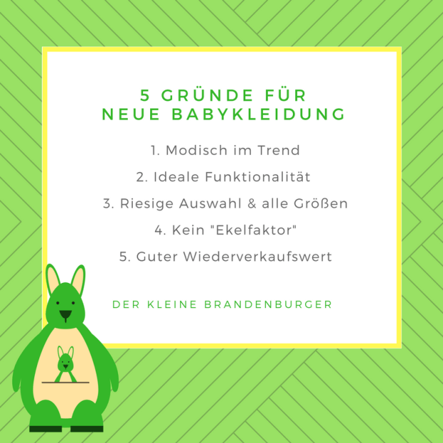 5 Gründe für neue Babykleidung